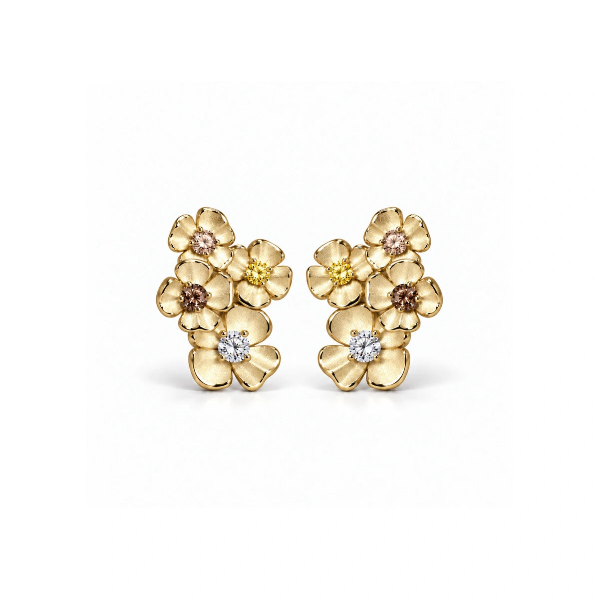 4 Flower Earrings