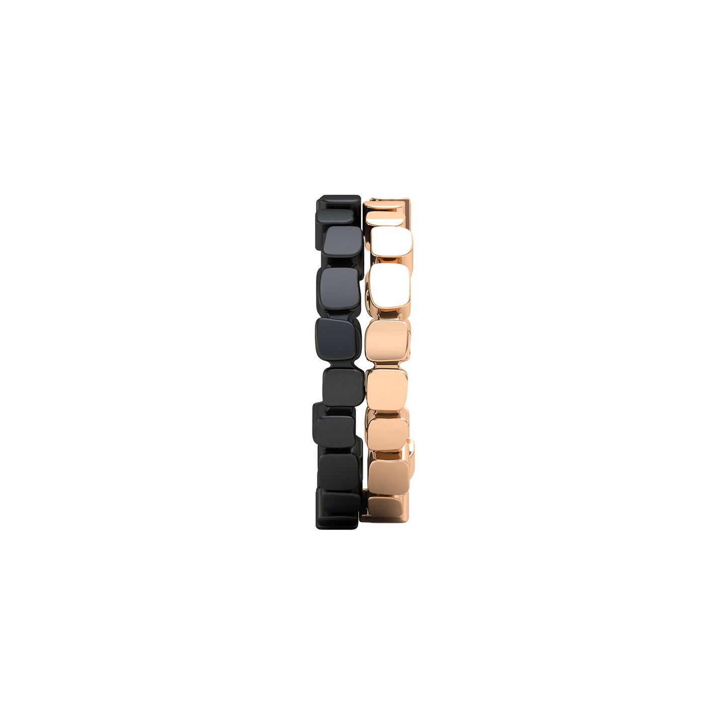 Alliance Double Chromée Noir Homme