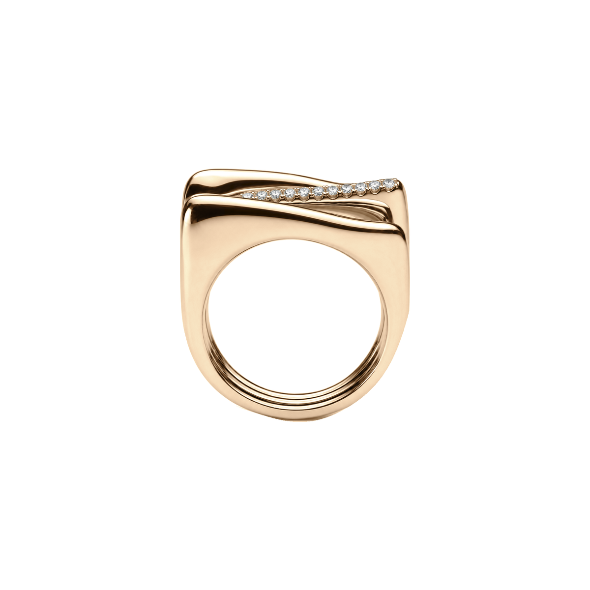 Desvio 3 Wave Diamond Ring