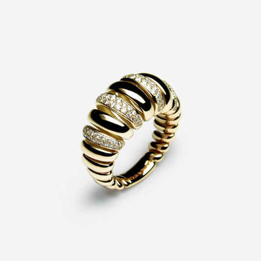 4 Rows Paved Ring Large Model