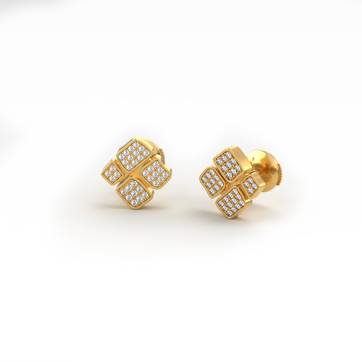 Stud earrings Full Paved Large