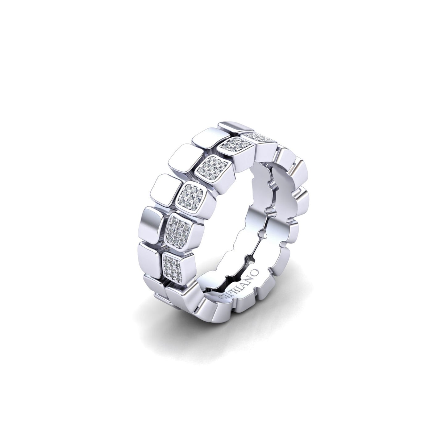 Double Diamonds alliance white gold