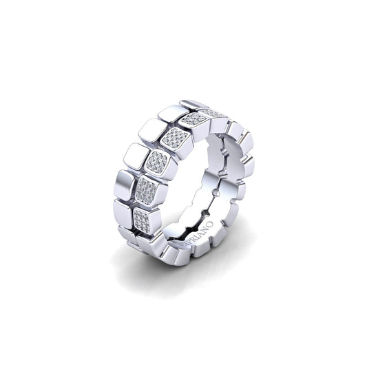 Double Diamonds alliance white gold
