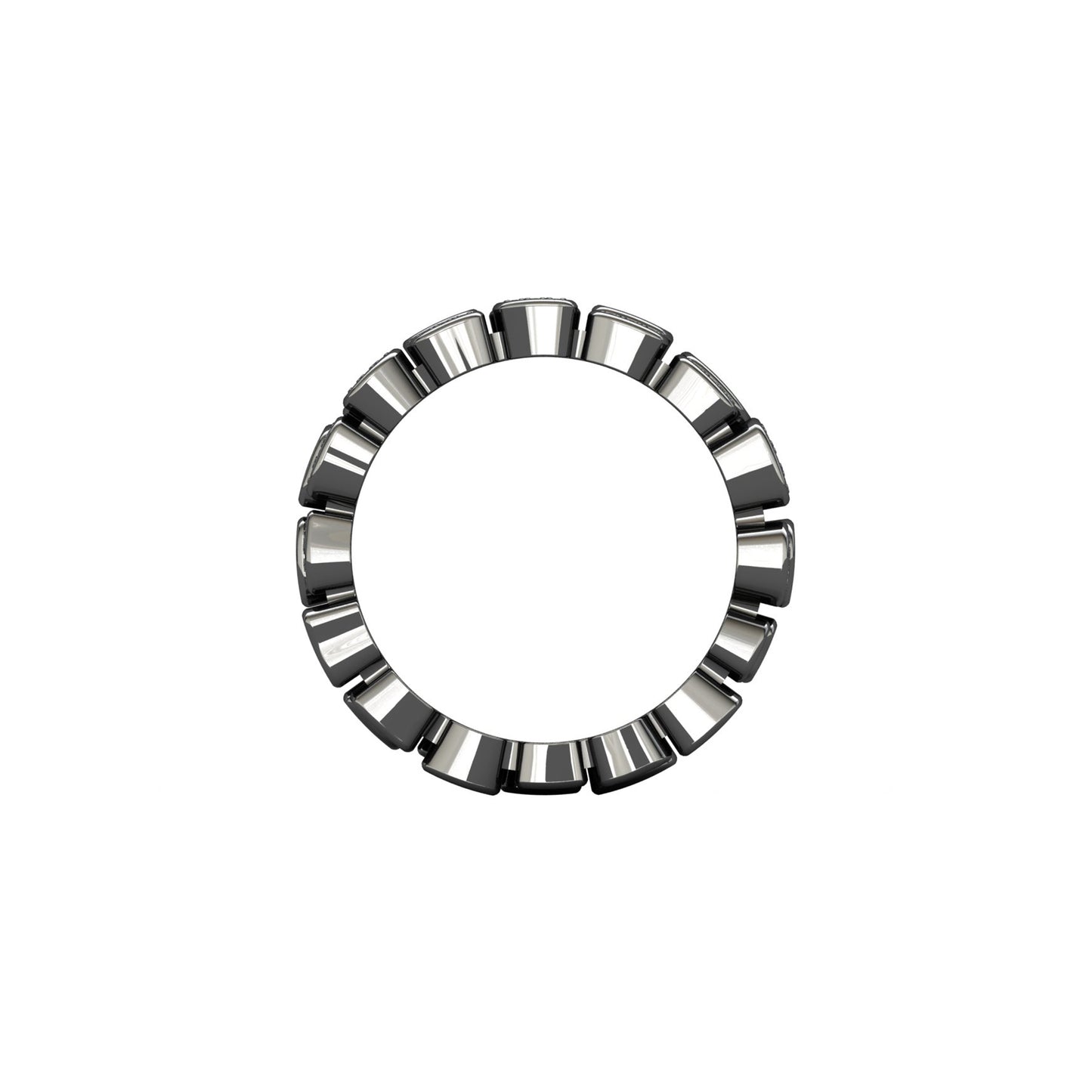 Alliance Double Diamants Noirs Homme
