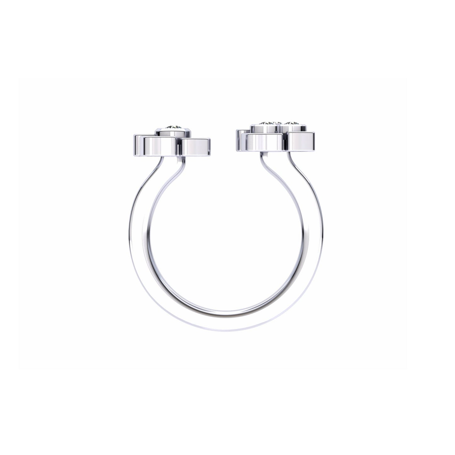 Bague Diamant Serti & Trio