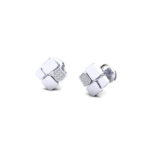 Stud Earrings 1 paving