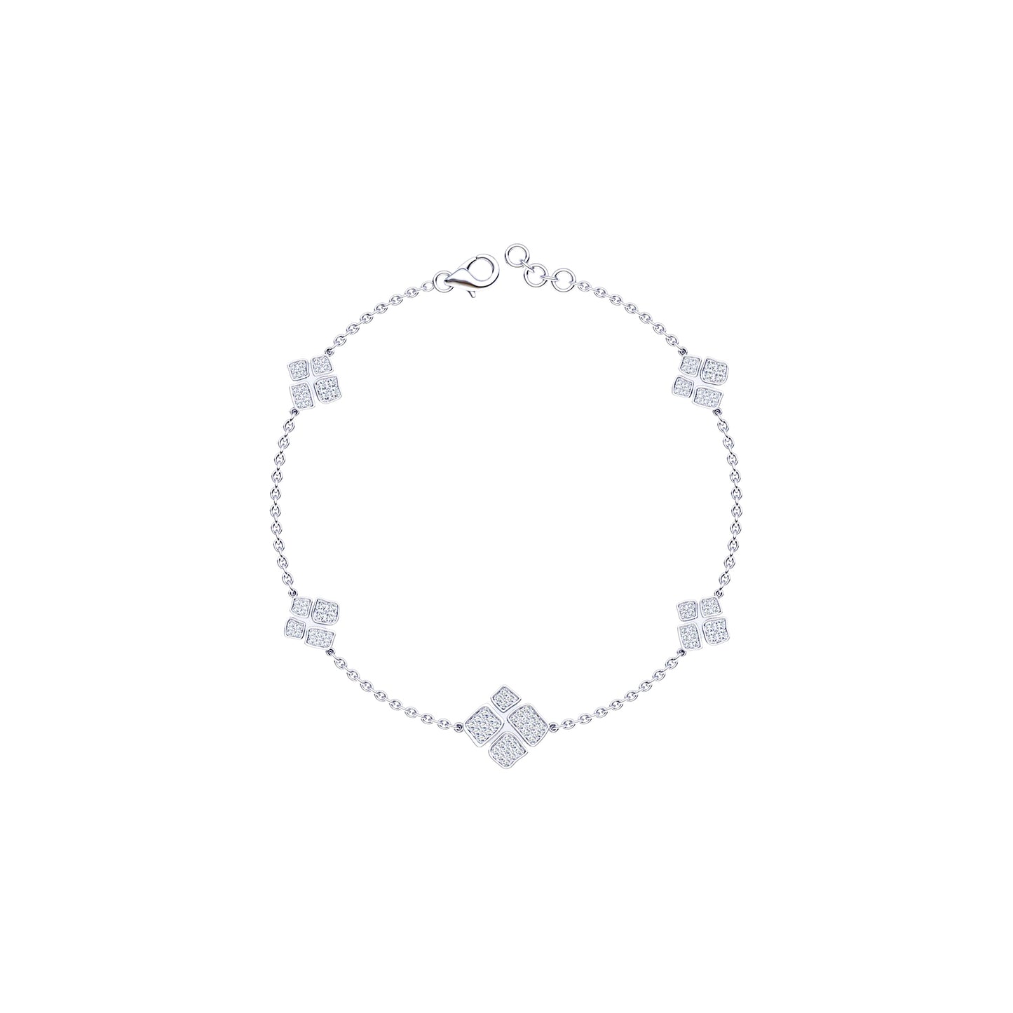 Chain bracelet 5 pavings