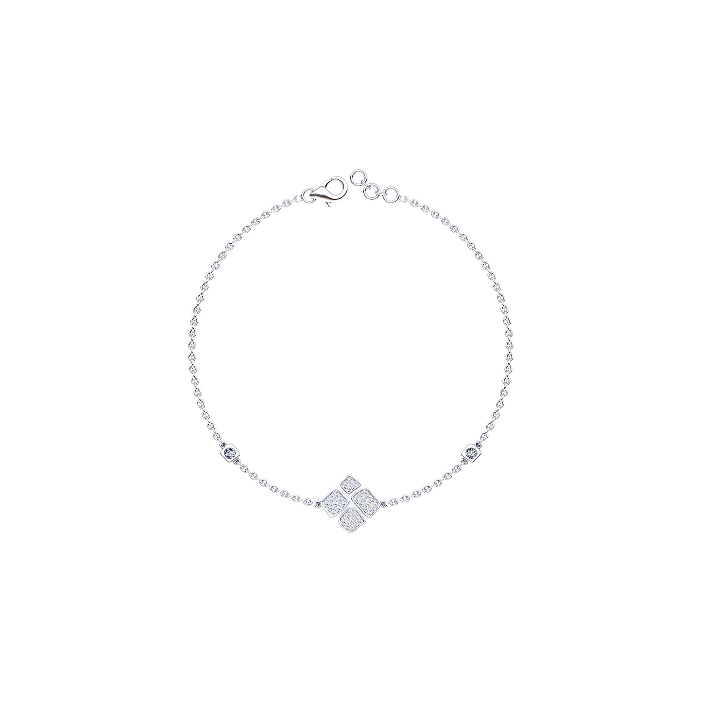 Chain bracelet Large Model full paved