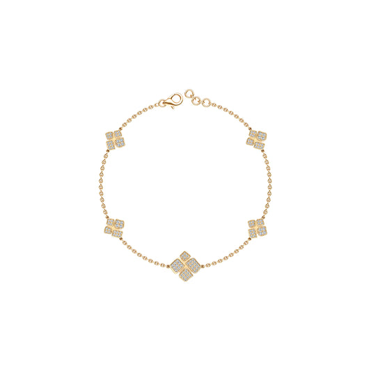 Chain bracelet 5 pavings