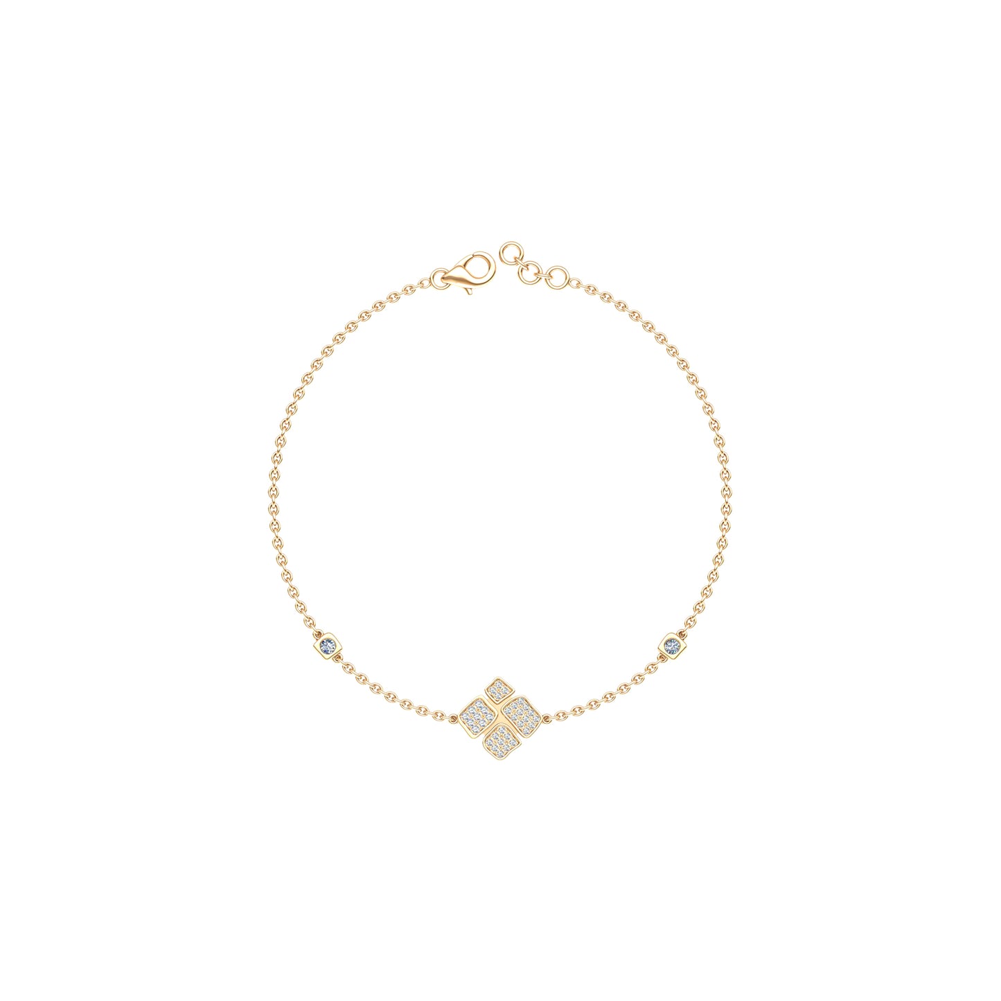 Chain bracelet Large Model full paved