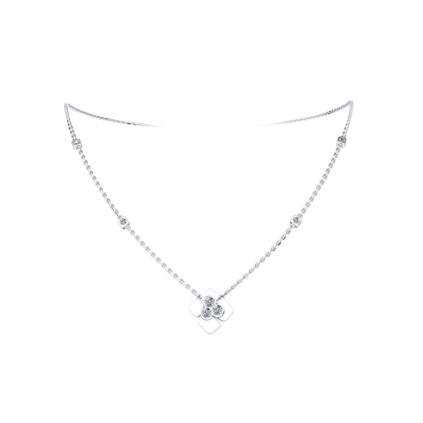 Pendant 1 closed Diamond & trio