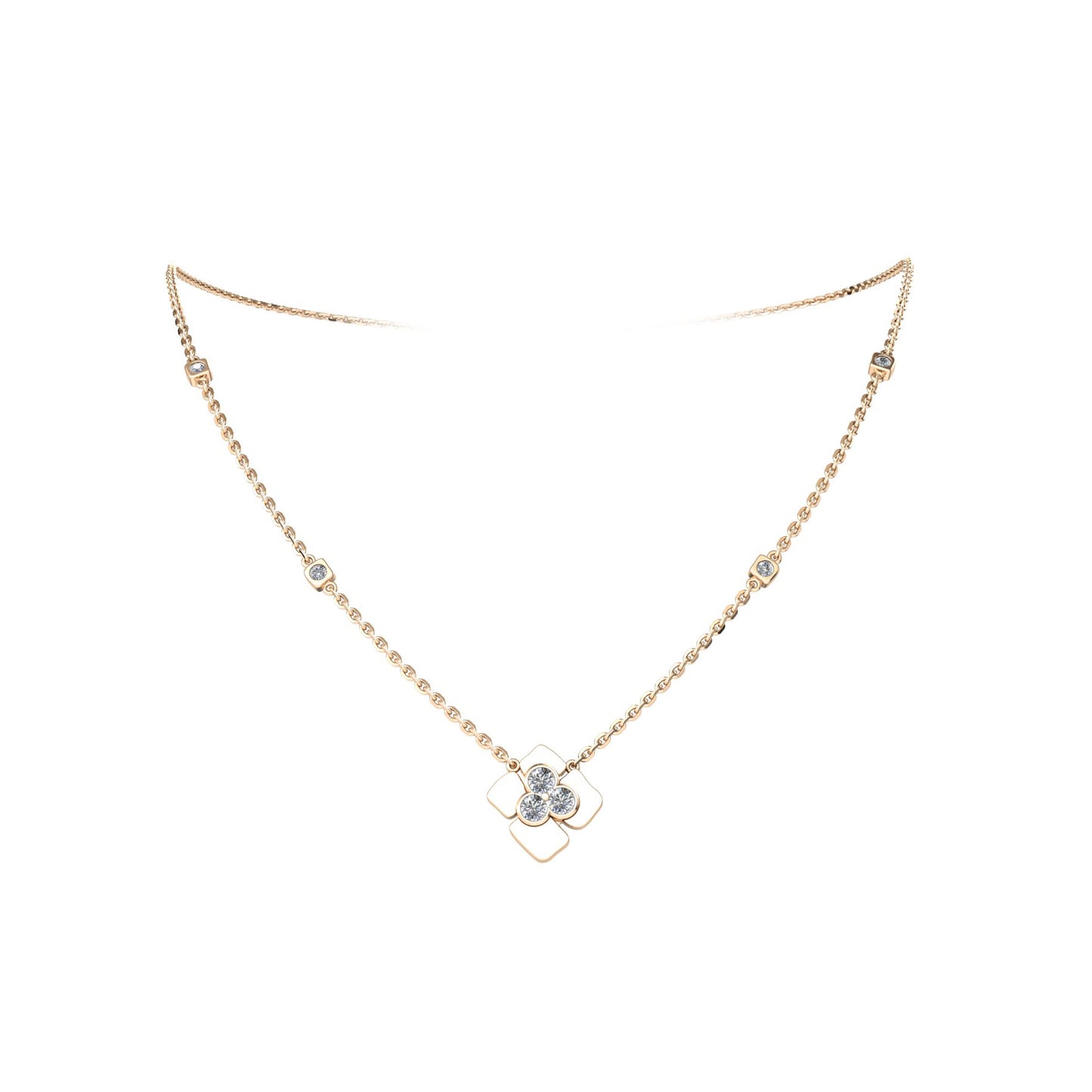 Pendant 1 closed Diamond & trio