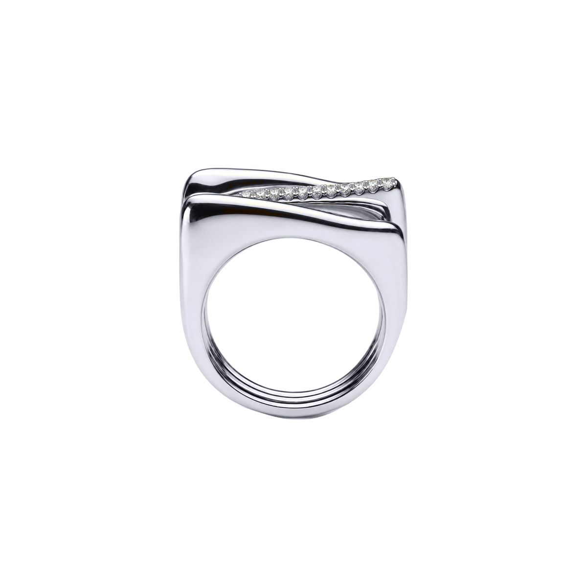 Desvio 3 Wave Diamond Ring