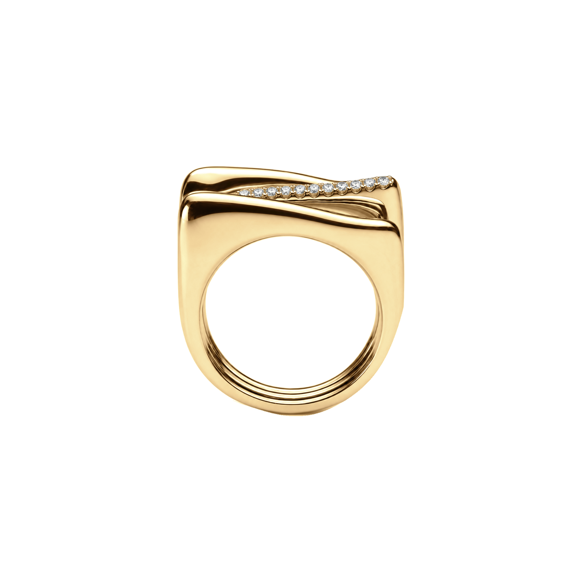 Desvio 3 Wave Diamond Ring