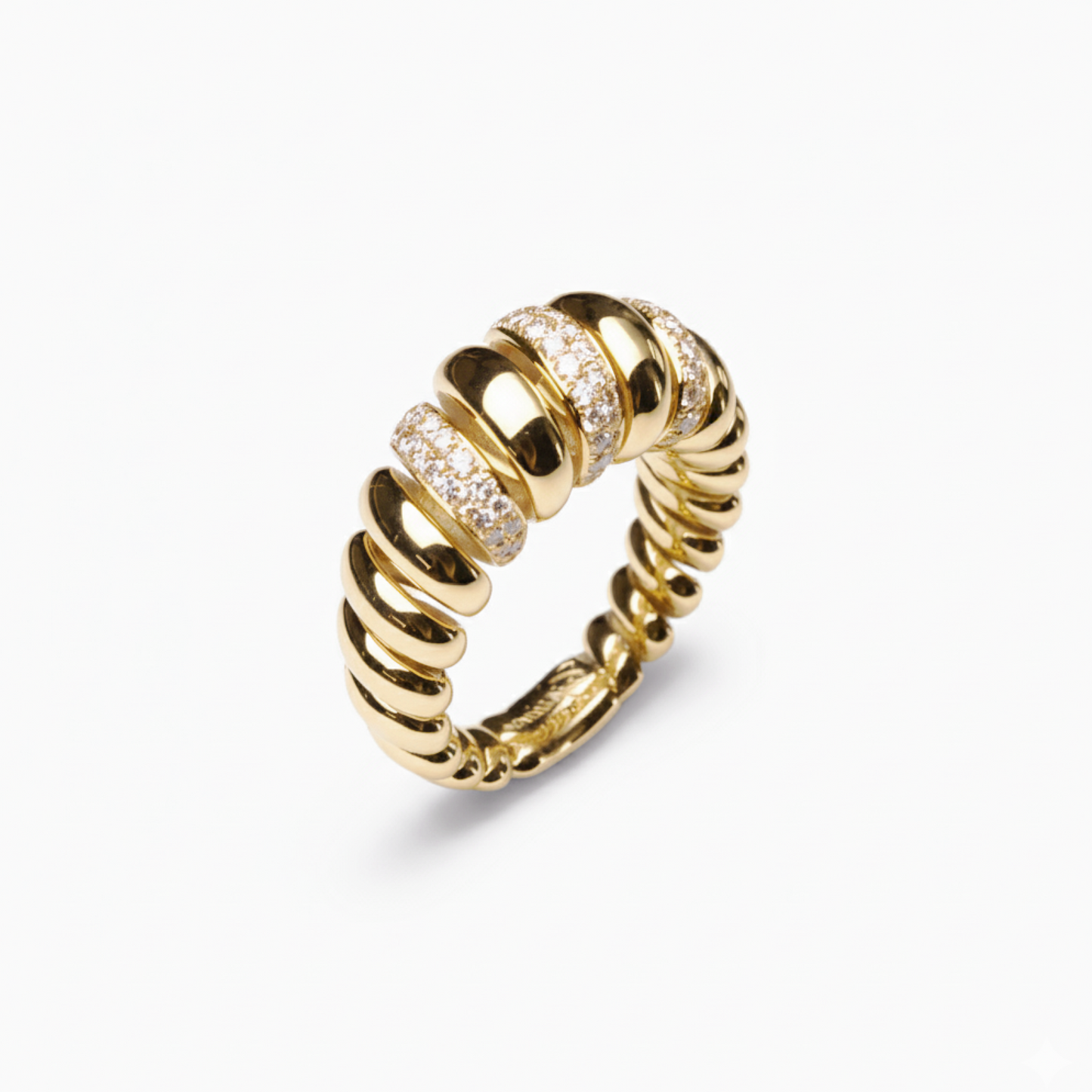 3 Rows Paved Ring Small Model